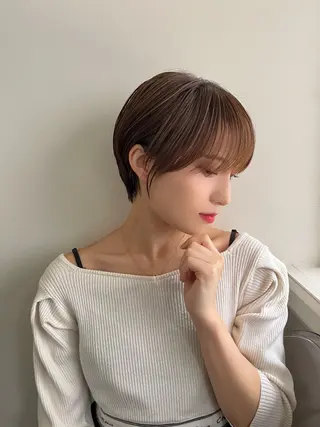 ショート カラー パーマ nico 麻生 やまざきれいのヘアスタイル