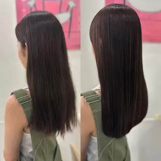 ロング パーマ 髪質改善/縮毛矯正 /ブリーチ矯正/岡部のヘアスタイル