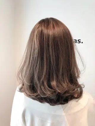 ミディアム ✨上品可愛い 垢抜けカラー/後藤✨のヘアスタイル