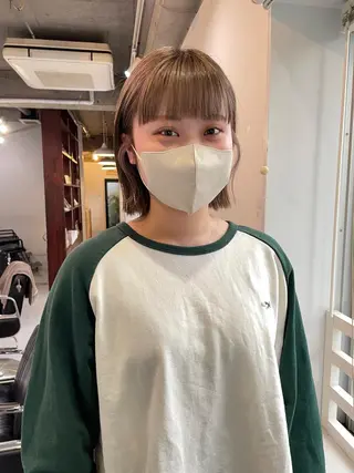 ショート カラー silo所属・silo MOKA 顔周りカット🦦のヘアスタイル