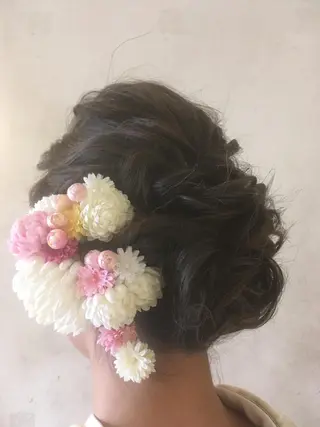 ロング ヘアアレンジ Homey Kyoto所属・吉村 絢乃のヘアスタイル