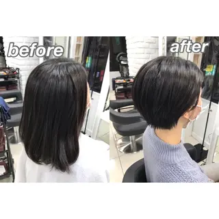 ショート 【暖色カラー特化】 中山由梨のヘアスタイル