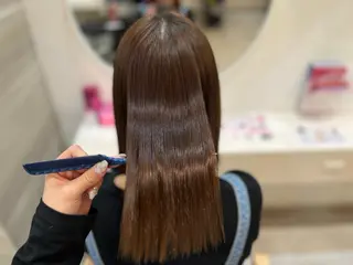 ミディアム パーマ 🦋Yui🦋透明感 /艶カラー/髪質改善のヘアスタイル