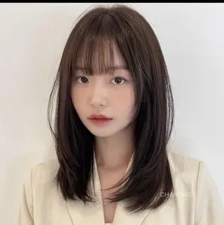 ミディアム ❄️ さき❄️のヘアスタイル