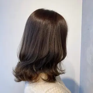 セミロング カラー nu所属・nu ✧︎*。のヘアスタイル