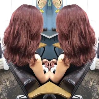 セミロング カラー rollen所属・美魔女 美容師NAOのヘアスタイル