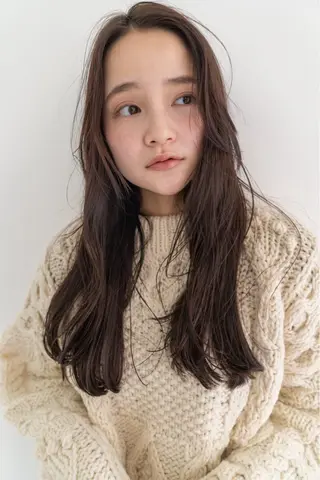 ロング yumeka🩶ボブ 暖色/透け感カラーのヘアスタイル