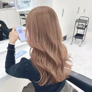 カラー 🌿赤み消しうる艶 🌿透明感カラー🌿のヘアスタイル