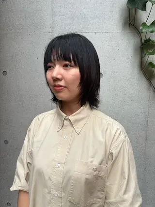 ショート カラー 似合わせカット /パーマ岡本淳平のヘアスタイル