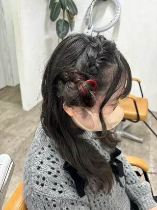 ロング ヘアアレンジ 🦋エクステインナー カラーYūka🦋のヘアスタイル