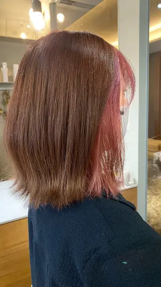 ミディアム 🌻花屋併設🌻濱 幸帆のヘアスタイル