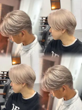 ショート カラー メンズ ♡なんば🫧透明感 🫧naako♡のヘアスタイル
