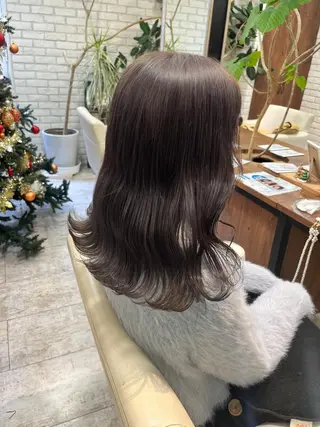 セミロング カラー ヘアアレンジ ブリーチなし/ レイヤー🌿runaのヘアスタイル