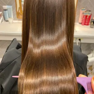 ロング ボブ/くびれボブ/ 髪質改善/Ru-kaのヘアスタイル