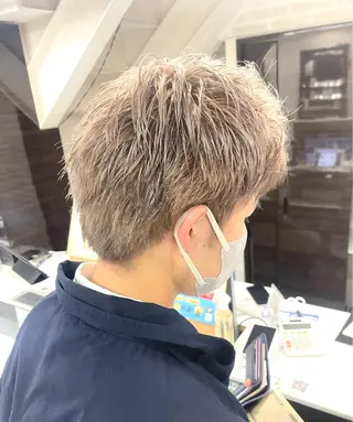 ショート カラー メンズ ❄️メンズカット 落合諒❄️のヘアスタイル