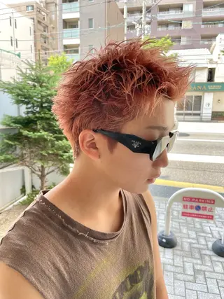 ショート カラー Pia所属・青木 拓充のヘアスタイル