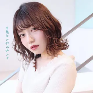 ミディアム カラー soigné所属・髪質改善カラー ショートボブ専門のヘアスタイル