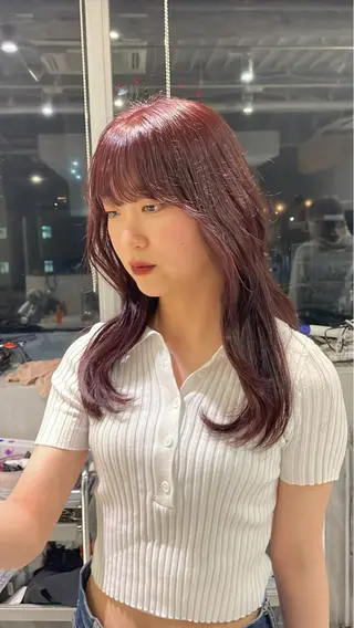 ロング カラー Remii所属・︎☀️はるき︎︎☀️ カラーモデル募集中✨のヘアスタイル
