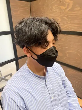 メンズ 韓国カット/透明感 Re.Labo岡本のヘアスタイル