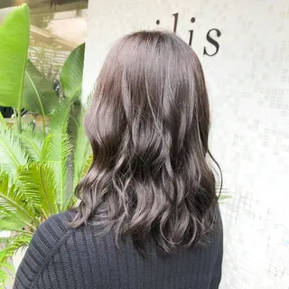 セミロング カラー ヘアアレンジ サービス満足度 No1👑植田愛夕のヘアスタイル