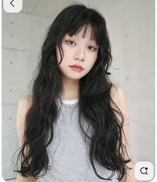 ロング パーマ momo 岡崎のヘアスタイル