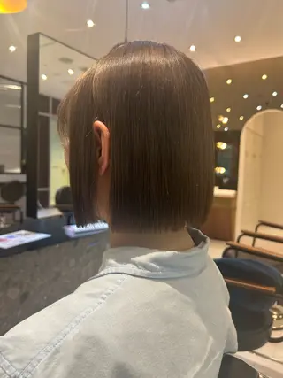ミディアム 縮毛矯正/カット/ 韓国ヘア/蛯原🍤のヘアスタイル