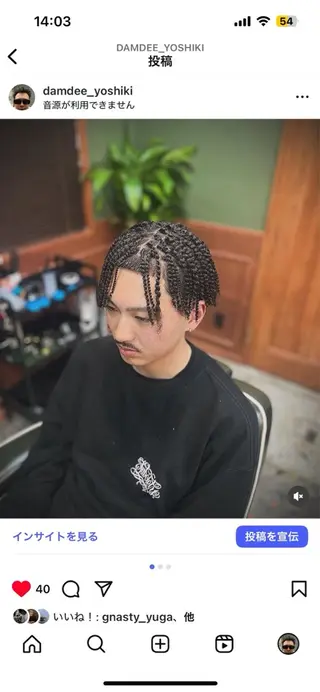 セミロング STUGS barber shop所属・🔥メンズ特化🔥 平田　能基のヘアスタイル