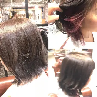 ショート カラー パーマ ヘアアレンジ メンズ キッズ Forest. -髪質改善-のヘアスタイル
