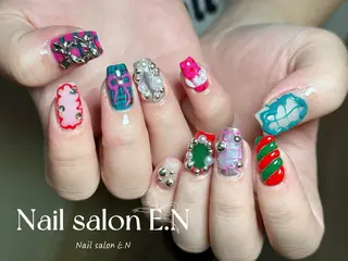 ネイル E.N🦋 長さ出し/持ち込みのネイルデザイン