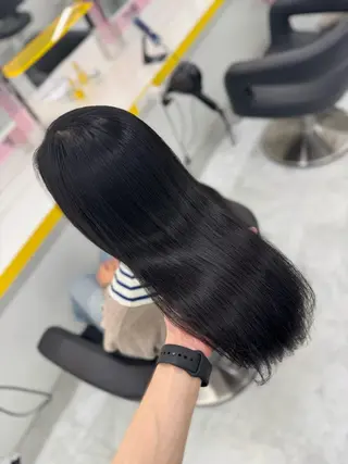 ロング カラー ☁️縮毛矯正✖️ 赤み消し☁️りくのヘアスタイル