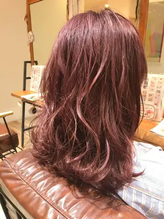 ミディアム カラー シールエクステ⭐️ オオミタクヤのヘアスタイル