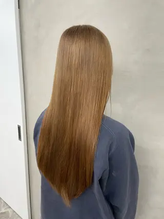 ロング 🧋ミルクティーカラ ー🧋特化小林拓登のヘアスタイル