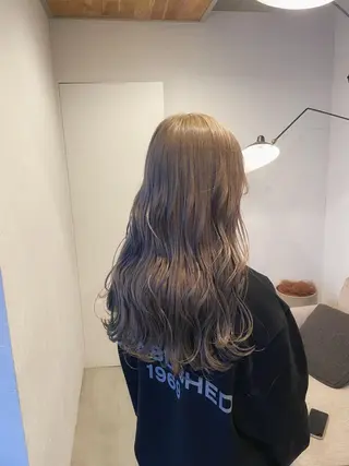 ロング ベージュカラー/新潟 カラー特化/落合優吾のヘアスタイル