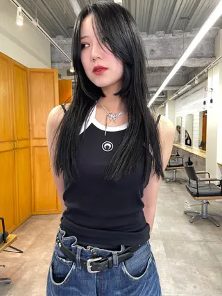 セミロング カラー レイヤー/似合わせ TAKUYAのヘアスタイル