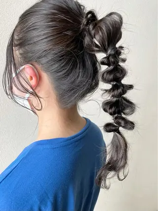 ロング ヘアアレンジ 沢田 瞳のヘアスタイル