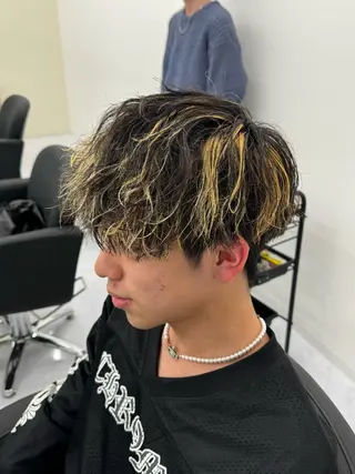 カラー パーマ little×esta所属・little石川 秀のヘアスタイル