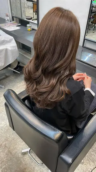 ロング カラー 銀 座のヘアスタイル