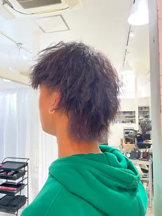 ショート カラー パーマ メンズ Men's hair salon First 中百舌鳥店所属・First なかもず 店 YUKIのヘアスタイル