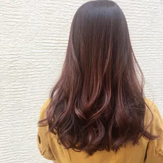 セミロング カラー OFF YUYAのヘアスタイル