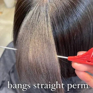 ミディアム ✨縮毛矯正　韓国ヘア レイヤー✨大濱快斗のヘアスタイル