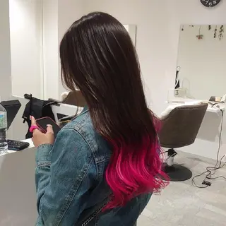 ロング カラー E Komo hair所属・Wow❕E Komo hair 永井一輝のヘアスタイル