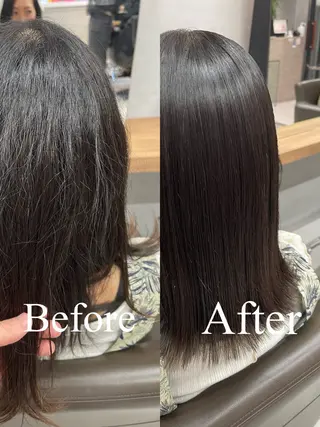 セミロング パーマ charm《銀座》 ヘアセット/縮毛矯正のヘアスタイル