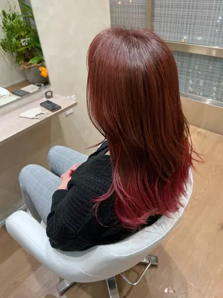 ロング カラー 一樹ハイトーン/ブリ ーチ/透明感カラーのヘアスタイル