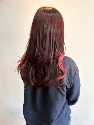 セミロング カラー 𝒌𝒚𝒐𝒌𝒂 🍀のヘアスタイル