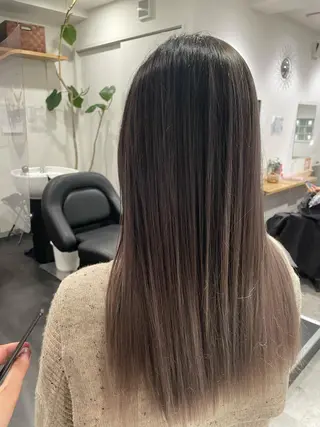 ロング カラー 京都美容師 塩のヘアスタイル