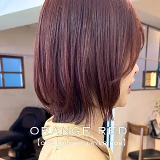 ミディアム カラー ⌇透明感color 🌹ᴍᴇɢᴜᴍɪ ⌇のヘアスタイル