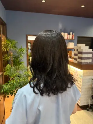 セミロング パーマ 🎀Kubu🍀 Natsumu🎀のヘアスタイル
