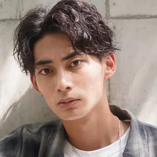 メンズ ベージュカラー/新潟 カラー特化/落合優吾のヘアスタイル