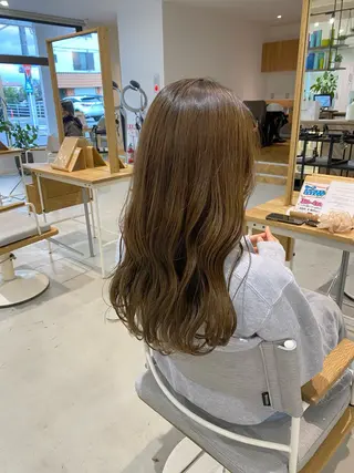 セミロング カラー yate'/ Wカラー/小出捷也のヘアスタイル