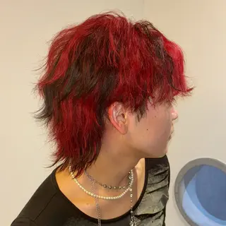 ショート カラー メンズ ORGN.所属・二千華 /派手髪デザインのヘアスタイル